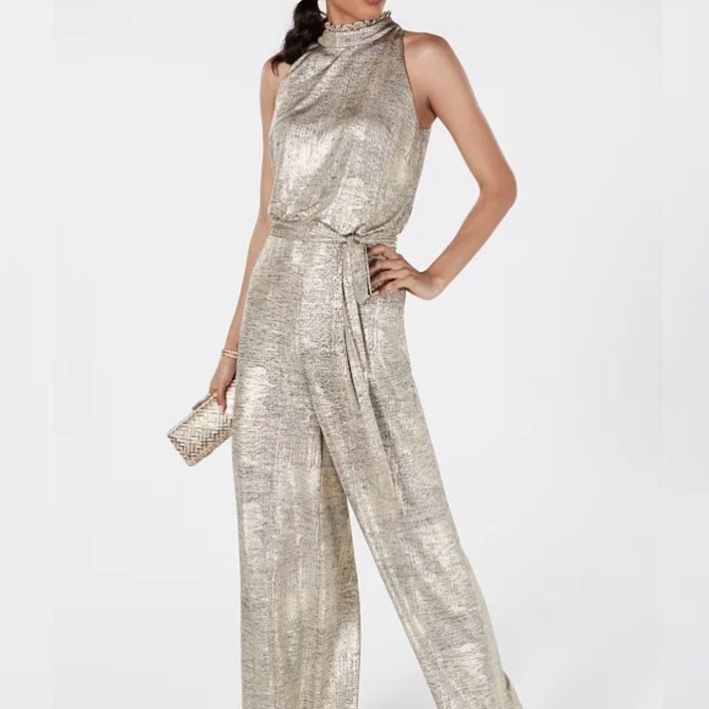 Vince Camuto Metallic Jumpsuit